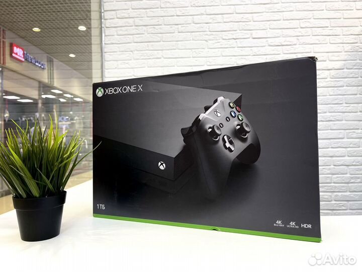 Xbox One X 1тб 4К мощь+гарантия игры
