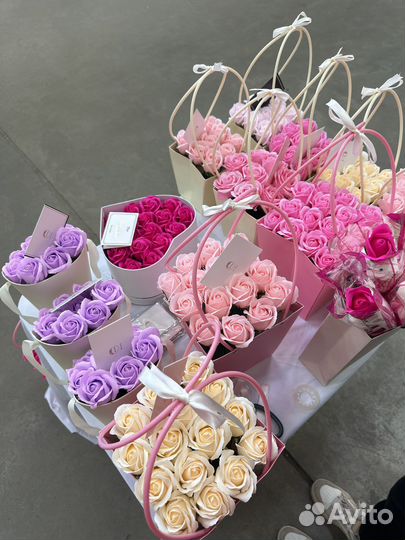 Букет цветов из мыла