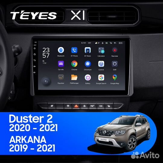 Магнитола Teyes X1 для Renault Duster 2 Arkana