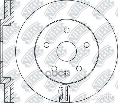 Диск тормозной передний RN1673 NiBK