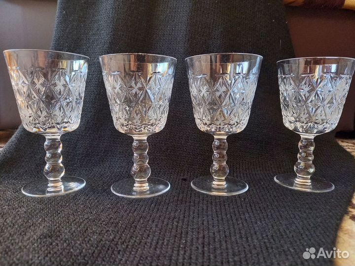 Хрустальные фужеры гусь хрустальный СССР