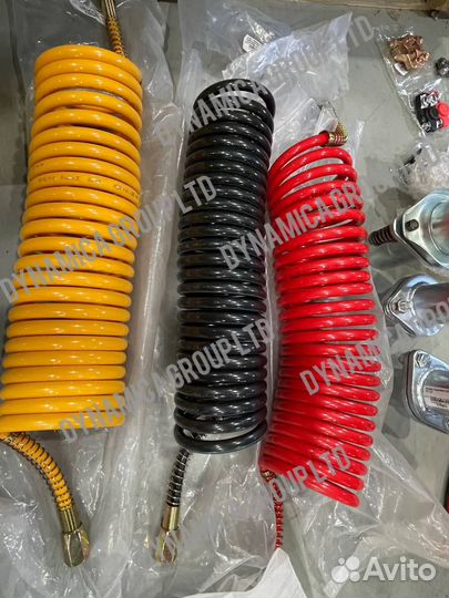 Шланг тормозной воздушный KAMAZ 10m желтый/защит о