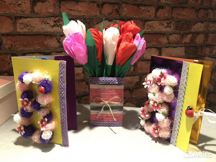 Поделки, открытки к 8 Марта в сад / школу