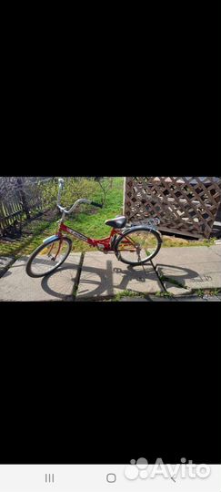 Складной взрослый (до 110кг) велосипед, колеса-24