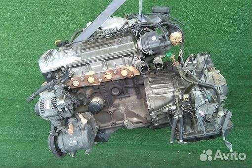 Двигатель в сборе двс toyota carina AT212 5A-FE 20