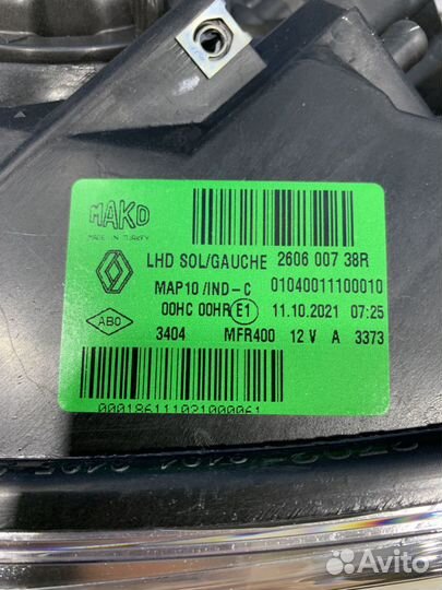 Фара Renault fluence Лев