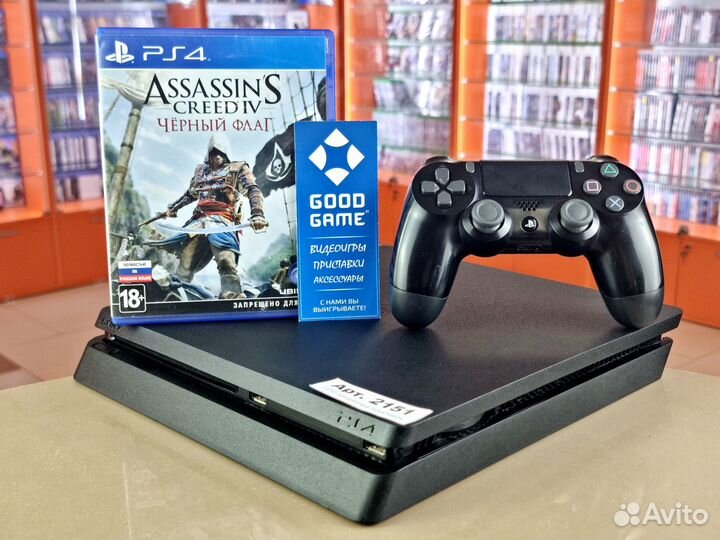 Sony PS4 Slim (1Tb) Гарантия 3 мес. Арт. 2151