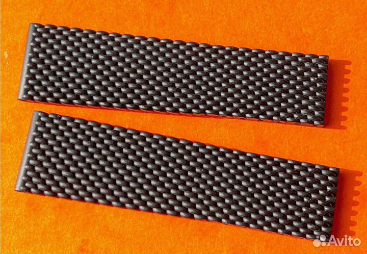 Оригинальный ремешок на часы Breitling 22мм каучук