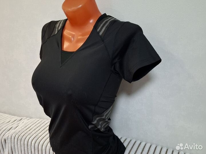 Футболка reebok женская чёрная р.L