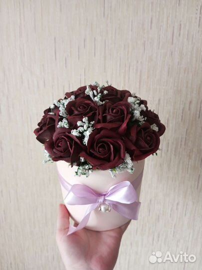 Букет из мыльных роз от