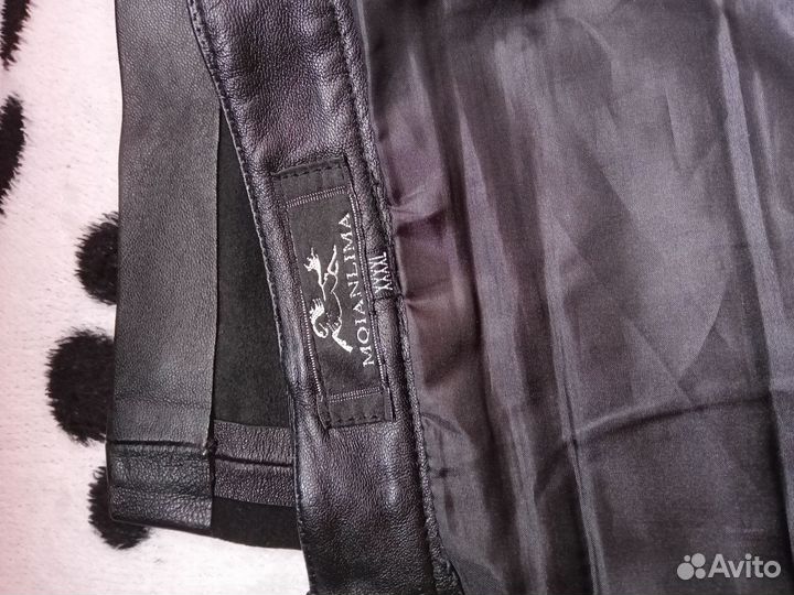 Кожаные брюки женские