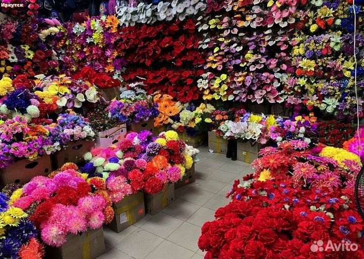 Искусственные цветы новые большой выбор