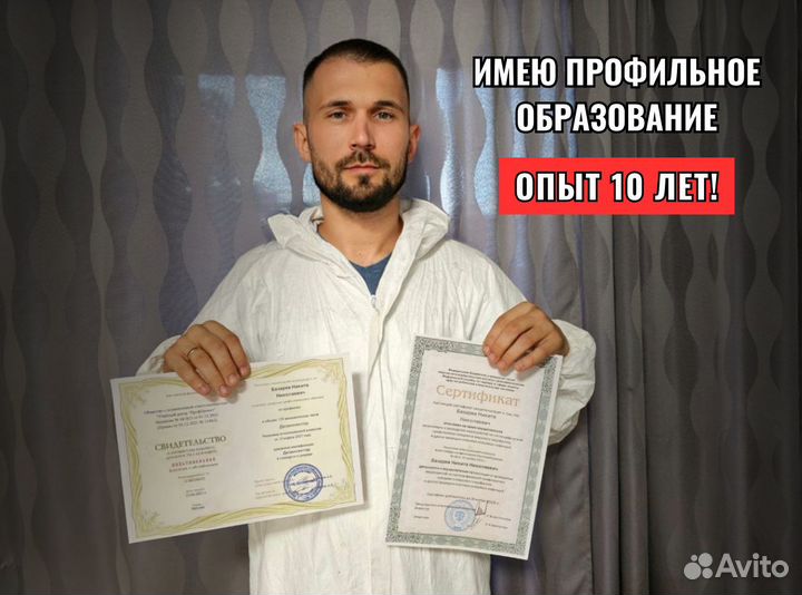 Уничтожение тараканов / Дезинфекция