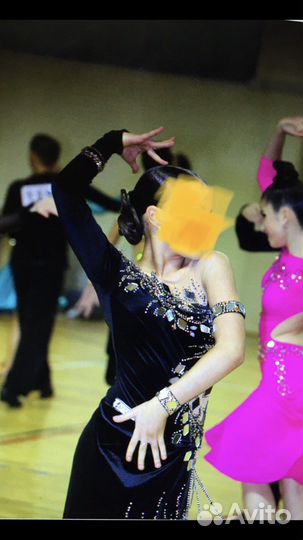 Платье для бальных танцев латина, ю2, молодежь