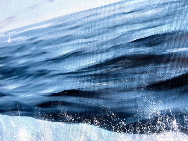 Карина маслом на холсте Морской пейзаж Море маслом