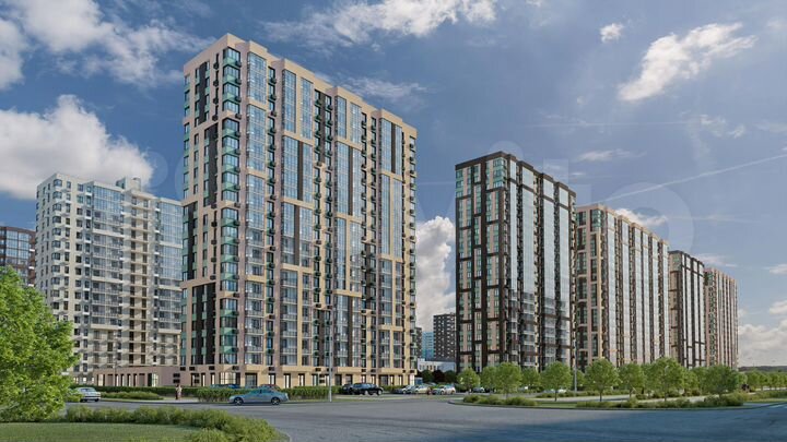 Квартира-студия, 23,1 м², 16/19 эт.