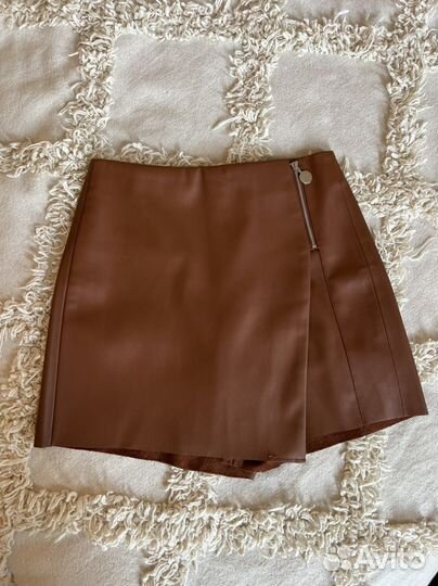 Шорты экокожа Zara