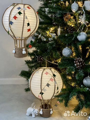 Воздушный шар с корзиной