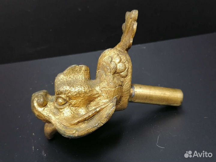 Старинный бронзовый фонтанчик Чудо - Юдо