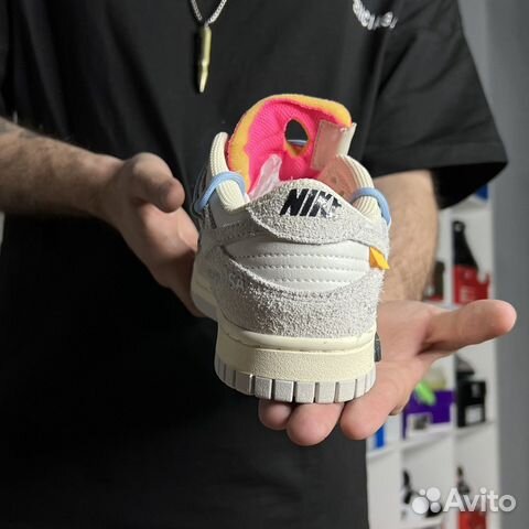 Кроссовки Nike sb dunk low off white женские