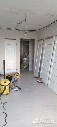 Установка межкомнатных дверей/входных/ламинат/плин