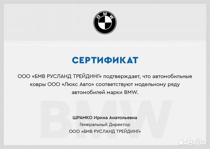 3D Коврики BMW X7 из Экокожи