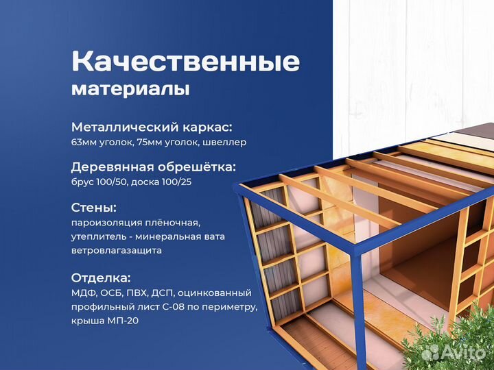 Строительная бытовка 6х3м. Утепл 100мм. Под ключ