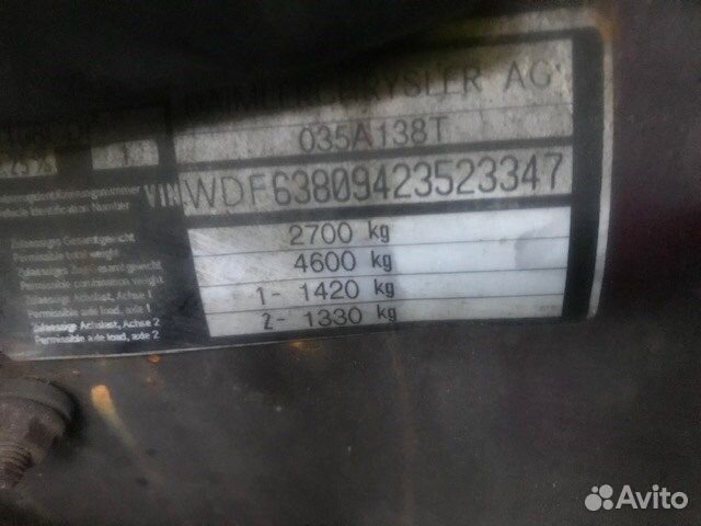Разбор на запчасти Mercedes Vito W638