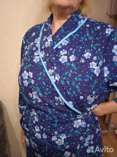 Халат женский фланелевый