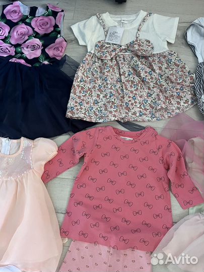 Вещи пакетом для девочки 68-80