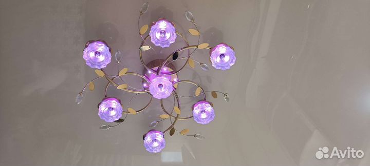 Люстра потолочная бу