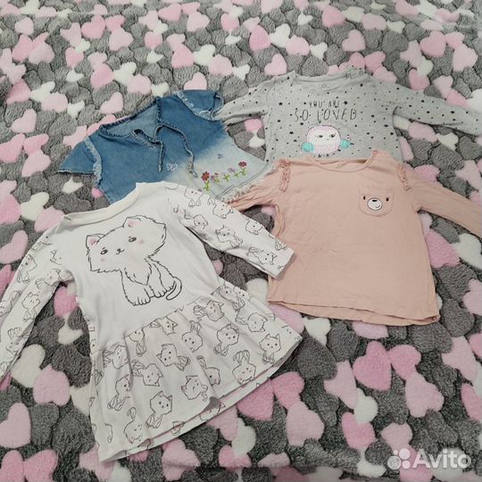 Вещи пакетом для девочки, размер 92