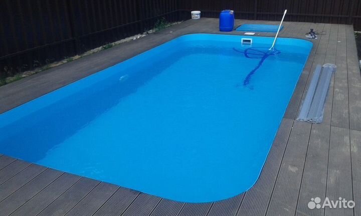Бассейн из полипропилена размер 3х5х1,5м
