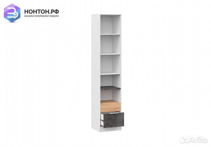 Пенал Чарли белый / дуб крафт золотой / ателье тем