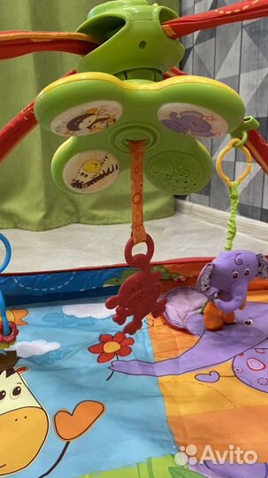 Развивающий коврик tiny love разноцветное safari