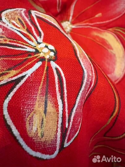 Платье 100% лен. Ручная работа