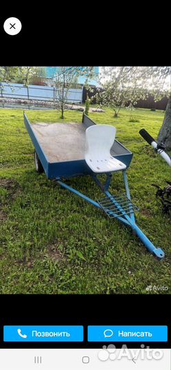 Мотоблок с прицепом