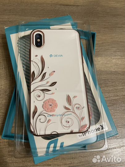 Чехол devia на iPhone 10 XS от swarovski