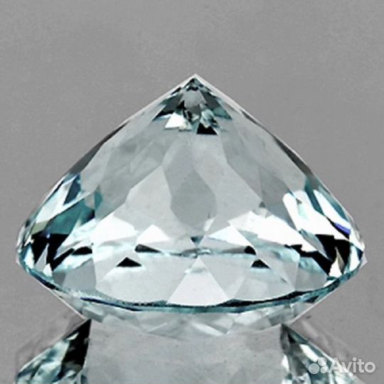 Аквамарин натуральный 2,48Ct 9мм VVS круг