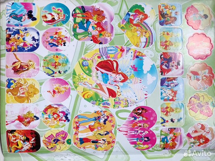 Winx наклейки А3