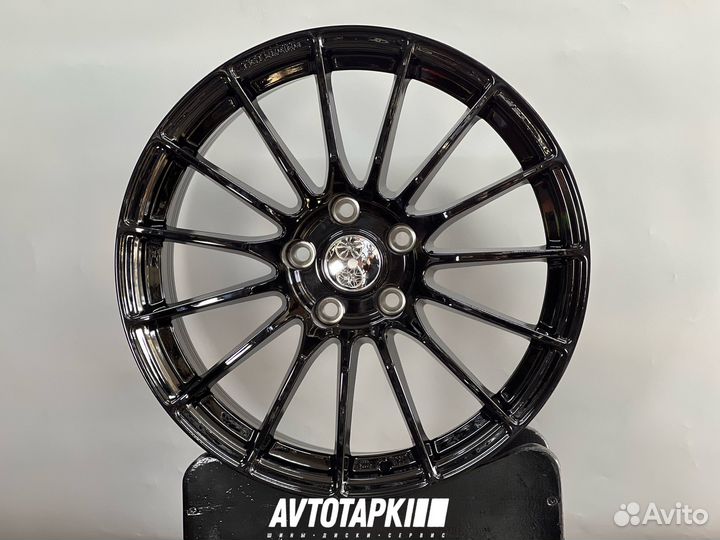 Диски литые R18 5x114,3 спицы черный глянец