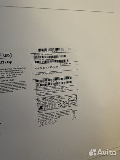 Macbook Air 13 M3 24/512GB Midnight