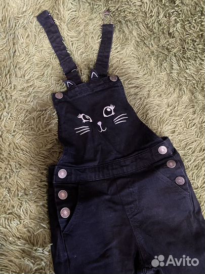 Джинсовый комбинезон для девочки