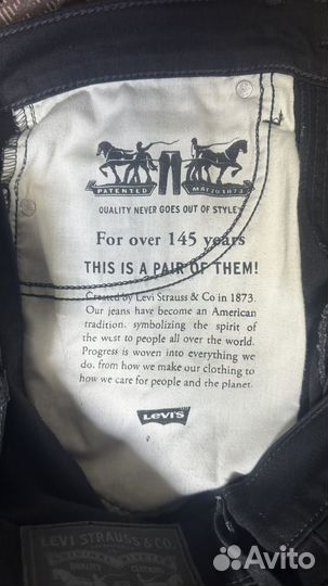 Джинсы levis 512 черные