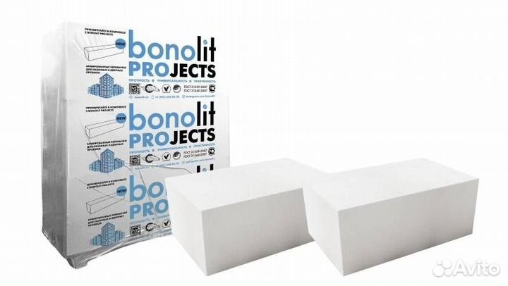 Газоблок Bonolit Project D500 600*300*200 (0,036)
