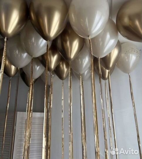 Воздушные шары на потолок, Гелиевые шары