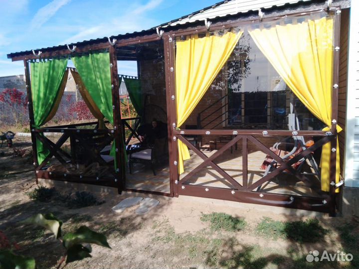 Мягкие окна для беседки