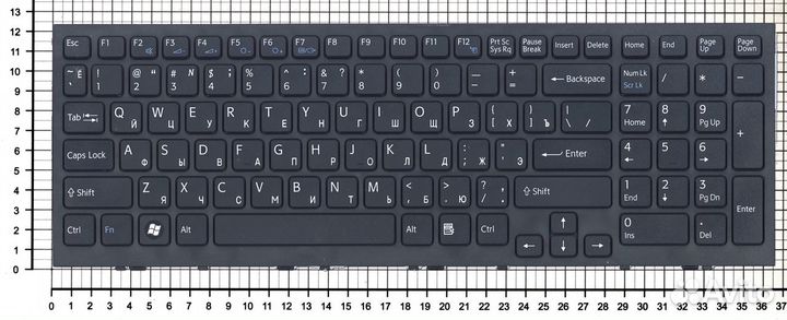 Клавиатура к Sony Vaio VPC-EE Series, Русская, Чёрная с рамкой, p/n: 148915721