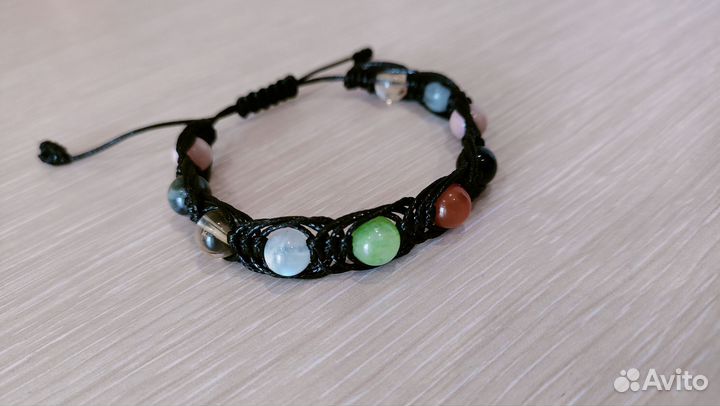 Браслет шамбала с натуральными камнями