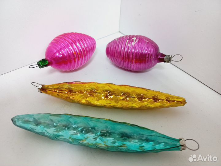 Набор елочных игрушек СССР 10 шт